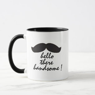 Hallo knappe mok, grappig cadeau voor vriend koffi mok