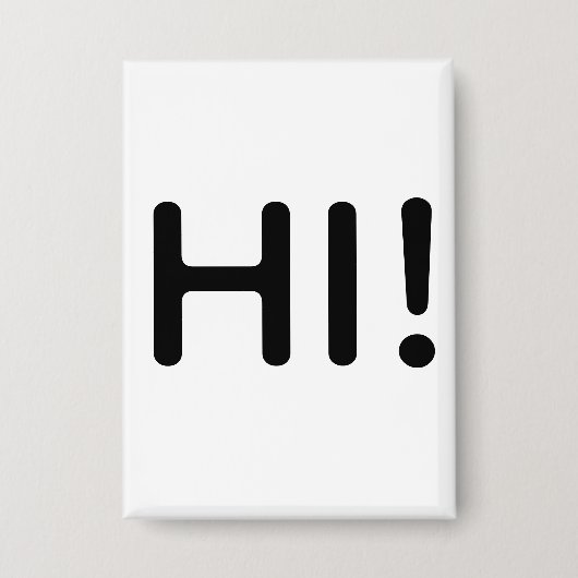 HALLO! KNOP BUTTON (Voorkant)