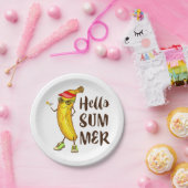 Hallo Koele banaan Papieren Bordje (Feest)