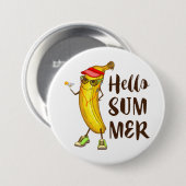 Hallo Koele banaan Ronde Button 7,6 Cm (Voorkant /achterkant)