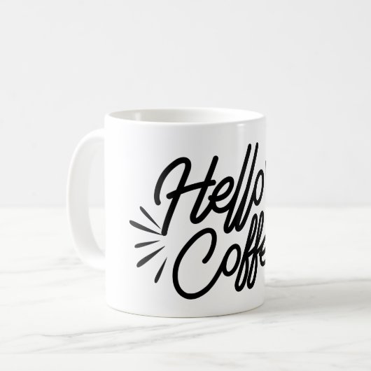 hallo Koffie Koffiemok (Voorkant links)