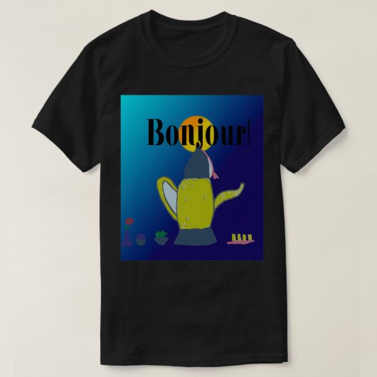 hallo koffie t-shirt (Design voorkant)