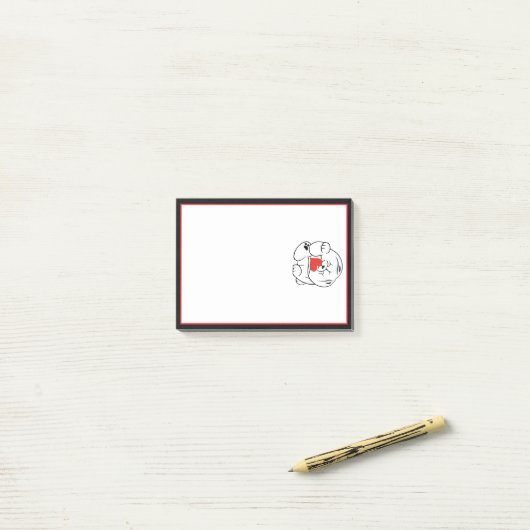 HALLO KOKORO Chow dog Post-it® Notes (Op bureau)