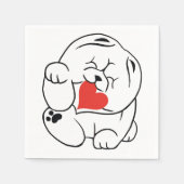 HALLO KOKORO Chow dog Servet (Voorkant)