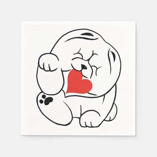 HALLO KOKORO Chow dog Servet (Voorkant)