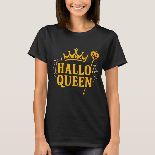 Hallo Koningin Halloween T-shirt (Voorkant)