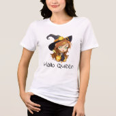 Hallo Koningin | Halloween Tri-Blend Shirt (Voorkant)