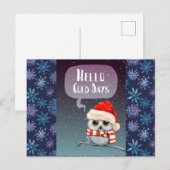 Hallo Koude dagen groet Briefkaart (Voorkant / Achterkant)