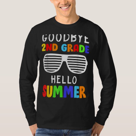 Hallo Laatste dag van 2e klas afscheid 2e klas T-shirt (Voorkant)