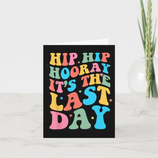 Hallo Laatste schooldag Kaart (Voorkant)