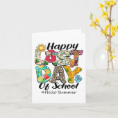 Hallo Laatste schooldag Kaart (Gele Bloem)
