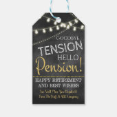 Hallo Label Vaarwel spanning Cadeaulabel (Voorkant)