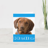 Hallo Labrador Retriever Puppy Dog Note Kaart (Voorkant)
