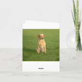Hallo Labrador Retriever Puppy Dogs Note Kaart (Achterkant)