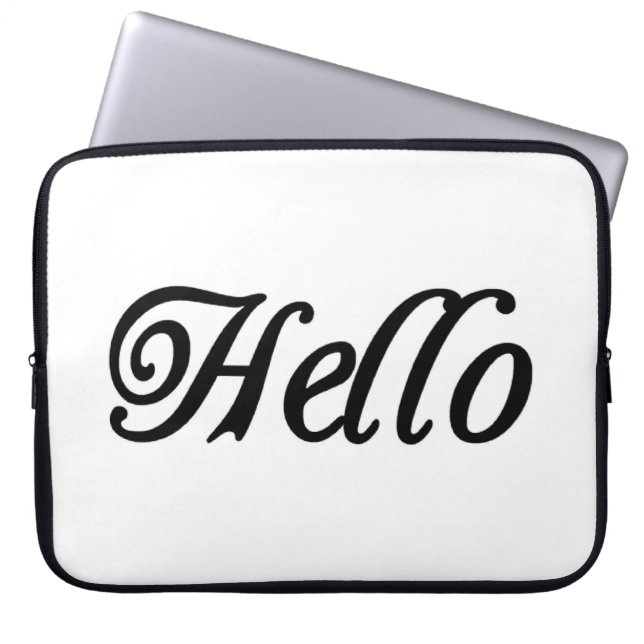 Hallo Laptophoes Laptop Sleeve (Voorkant)