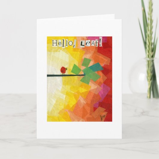 Hallo Leaf! Kaart (Voorkant)