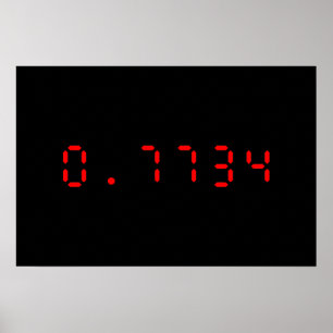 HALLO LED-calculator 0,7734 Poster