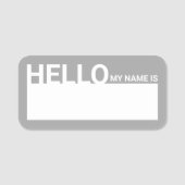 Hallo Leeg Modern Naamplaatje (Voorkant)
