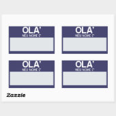 Hallo Leeg  Rechthoekige Sticker (Vel)