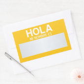 Hallo Leeg  Rechthoekige Sticker (Envelop)
