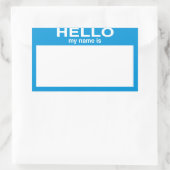 Hallo Leeg  Rechthoekige Sticker (Tas)