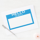 Hallo Leeg  Rechthoekige Sticker (Envelop)
