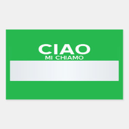 Hallo Leeg  Rechthoekige Sticker