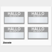 Hallo Leeg  Rechthoekige Sticker (Vel)