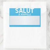 Hallo Leeg  Rechthoekige Sticker (Tas)