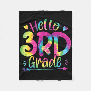 Hallo leerkrachten 3e leerjaar Studenten Tie Dye B Fleece Deken