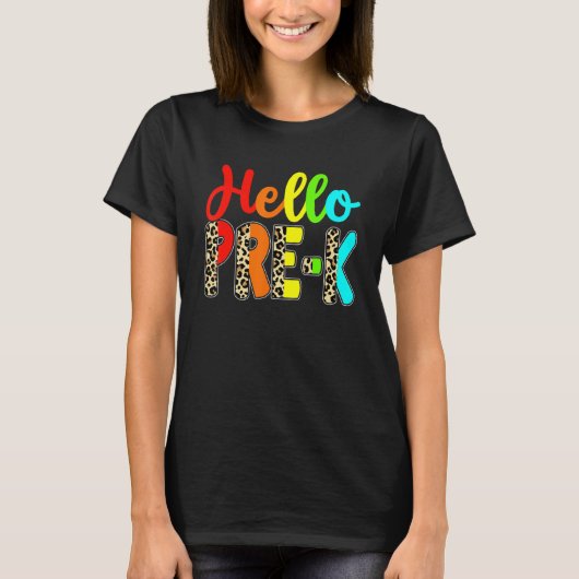 Hallo leerling leraar t-shirt (Voorkant)
