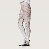 Hallo Leggings Bruin en Wit Minimalist (Links)