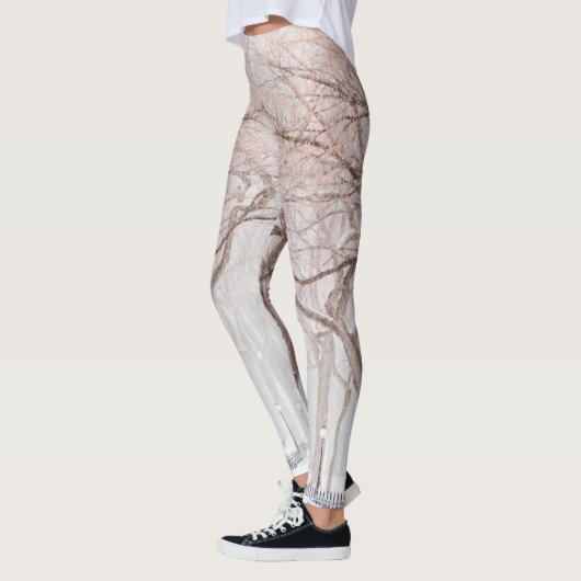 Hallo Leggings Bruin en Wit Minimalist (Links)