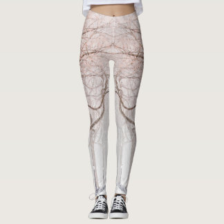 Hallo Leggings Bruin en Wit Minimalist
