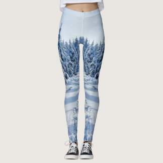 Hallo Leggings Custom Branded White