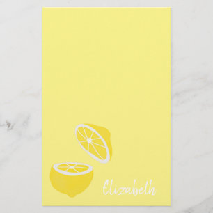 hallo Lemon modern geel fruit Briefpapier