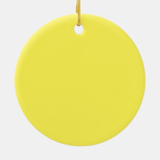 hallo Lemon modern geel fruit Keramisch Ornament (Achterkant)