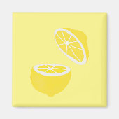 hallo Lemon modern geel fruit Magneet (Voorkant)