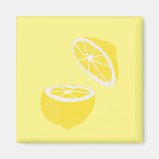 hallo Lemon modern geel fruit Magneet (Voorkant)