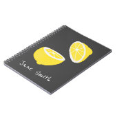 hallo Lemon modern geel fruit Notitieboek (Linkerzijde)
