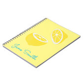 hallo Lemon modern geel fruit Notitieboek (Linkerzijde)