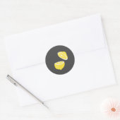 hallo Lemon modern geel fruit Ronde Sticker (Envelop)