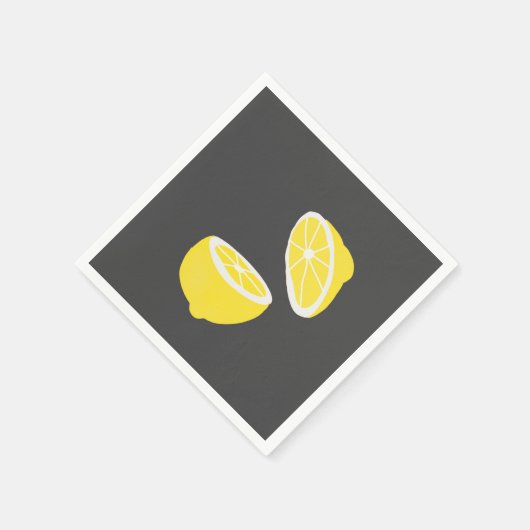hallo Lemon modern geel fruit Servet (Hoek)