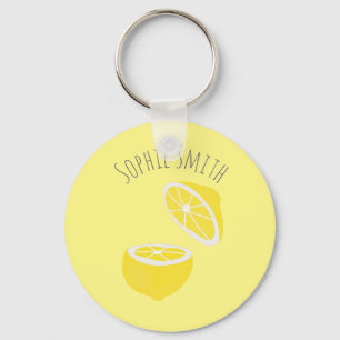 hallo Lemon modern geel fruit Sleutelhanger