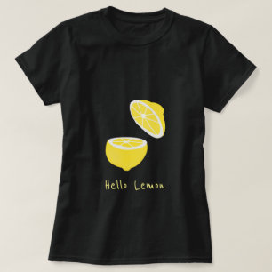 hallo Lemon modern geel fruit T-shirt