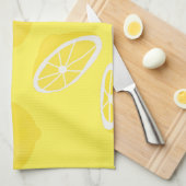 hallo Lemon modern geel fruit Theedoek (Quarter Fold)