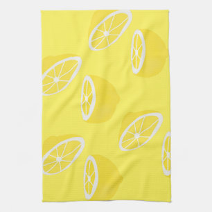 hallo Lemon modern geel fruit Theedoek