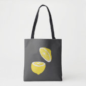 hallo Lemon modern geel fruit Tote Bag (Voorkant)