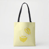 hallo Lemon modern geel fruit Tote Bag (Voorkant)