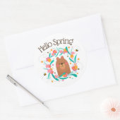 Hallo Lente Beer & Bijen Sticker (Envelop)